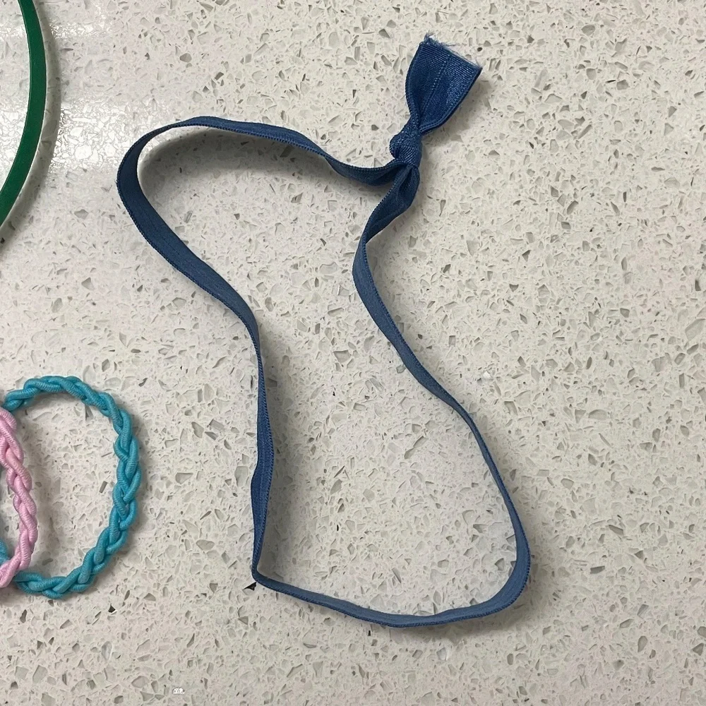 Bundle of Hair Accessories, Hibiscus Hair Clips, Rainbow Hair Ties, Head Bands - Picture 6 of 8